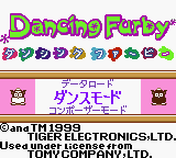 Dancing Furby title screen for GameBoy Color